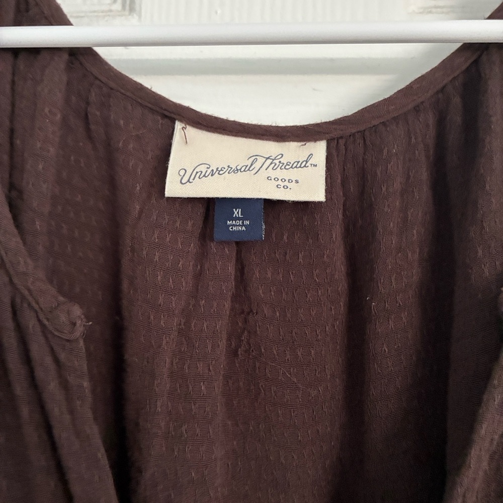 Universal Thread Dark Brown Blouse - image 2